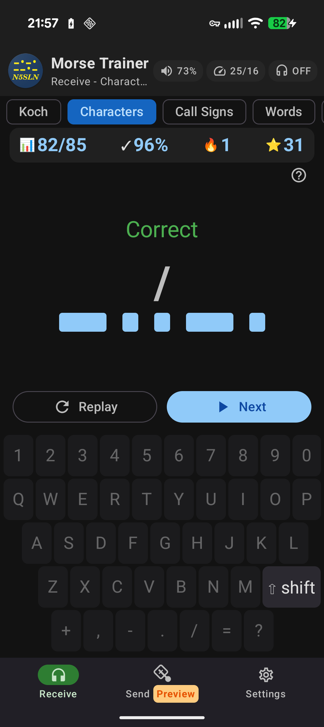 Character Practice screenshot